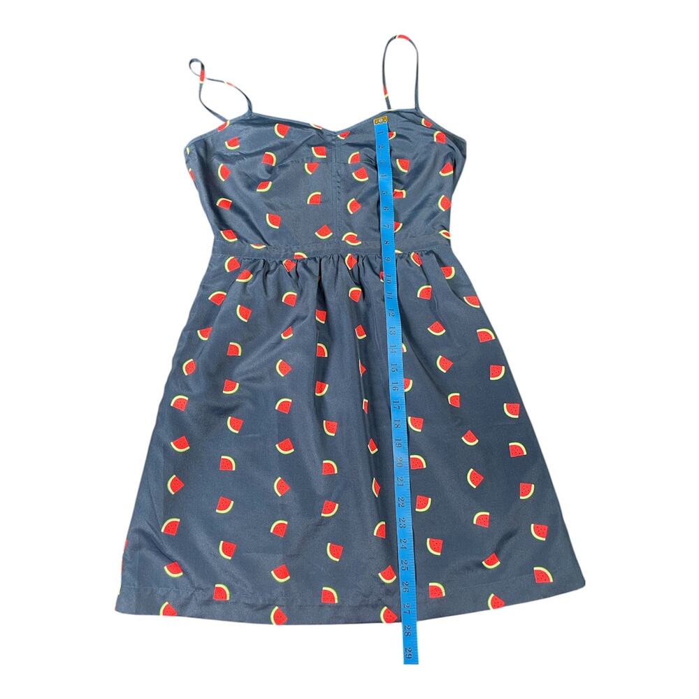 J. Crew Navy Blue Watermelon Print Seaside Cami Sundress - Women's Size 4 - Picture 5 of 7
